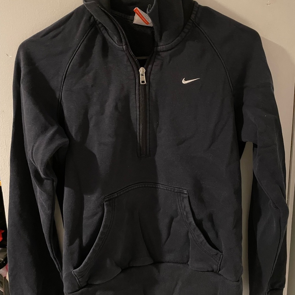 Nike black quarter zip sweatshirt